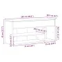 Banco zapatero madera de ingeniería roble sonoma 102x30,5x45 cm by , Shoe racks and shoe organizers - Ref: Foro24-859138, Pri...