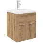 Mueble para lavabo con lavabo integrado y grifo roble artesanal von , Badezimmermöbel - Ref: Foro24-3328906, Preis: 164,67 €,...