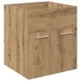 Mueble para lavabo con lavabo integrado y grifo roble artesanal von , Badezimmermöbel - Ref: Foro24-3328906, Preis: 164,67 €,...