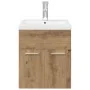 Mueble para lavabo con lavabo integrado y grifo roble artesanal von , Badezimmermöbel - Ref: Foro24-3328906, Preis: 164,67 €,...