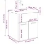 Mueble para lavabo con lavabo integrado y grifo roble artesanal von , Badezimmermöbel - Ref: Foro24-3328906, Preis: 164,67 €,...
