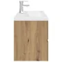 Mueble para lavabo con lavabo integrado y grifo roble artesanal de , Tocadores de baño - Ref: Foro24-3328938, Precio: 351,64 ...