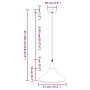 Lámpara colgante regulable en altura E27 oscuro brillante Ø31cm by , Lamps - Ref: Foro24-4103436, Price: 31,82 €, Discount: %