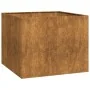 Jardinera oxidada 100x100x80 cm acero corten by , Pots and planters - Ref: Foro24-860828, Price: 154,52 €, Discount: %