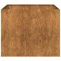 Jardinera oxidada 100x100x80 cm acero corten by , Pots and planters - Ref: Foro24-860828, Price: 154,52 €, Discount: %