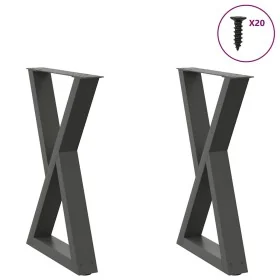 Patas de mesa de comedor 2 uds acero antracita 50x(72-73,3) cm von , Tischbeine - Ref: Foro24-4012718, Preis: 99,39 €, Rabatt: %