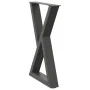 Patas de mesa de comedor 2 uds acero antracita 50x(72-73,3) cm by , Table legs - Ref: Foro24-4012718, Price: 99,73 €, Discoun...
