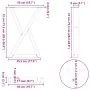 Patas de mesa de comedor 2 uds acero antracita 50x(72-73,3) cm by , Table legs - Ref: Foro24-4012718, Price: 99,73 €, Discoun...