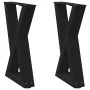 Patas de mesa de centro 2uds acero negro 28x(42-43,3) cm de , Patas para mesas - Ref: Foro24-4012696, Precio: 61,99 €, Descue...
