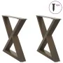 Patas mesa de centro 2 uds acero natural 50x(42-43,3) cm acero de , Patas para mesas - Ref: Foro24-4012707, Precio: 74,55 €, ...
