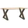 Patas mesa de centro 2 uds acero natural 60x(42-43,3) cm acero by , Table legs - Ref: Foro24-4012711, Price: 82,98 €, Discoun...