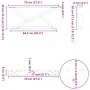 Patas de mesa centro 2 unidades acero antracita 70x(30-31,3) cm by , Table legs - Ref: Foro24-4012694, Price: 78,66 €, Discou...
