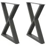 Patas para mesa de comedor 2 uds antracita acero 80x(72-73,3)cm von , Tischbeine - Ref: Foro24-4012730, Preis: 127,92 €, Raba...