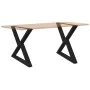 Patas para mesa de comedor 2 uds acero negro 90x(72-73,3) cm by , Table legs - Ref: Foro24-4012732, Price: 129,77 €, Discount: %