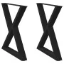 Patas para mesa de comedor 2 uds negro 70x(72-73,3) cm by , Table legs - Ref: Foro24-4012724, Price: 102,56 €, Discount: %