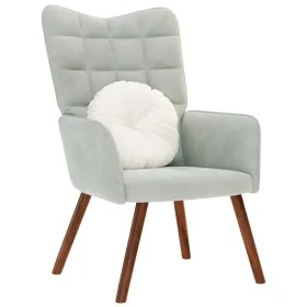 Silla de relajación de terciopelo gris claro von , Sessel - Ref: Foro24-4016810, Preis: 119,21 €, Rabatt: %