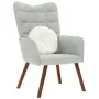 Silla de relajación de terciopelo gris claro de , Sillones - Ref: Foro24-4016810, Precio: 115,77 €, Descuento: %