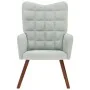 Silla de relajación de terciopelo gris claro de , Sillones - Ref: Foro24-4016810, Precio: 115,77 €, Descuento: %