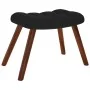 Sillón de relax con reposapiés terciopelo negro de , Sillones - Ref: Foro24-4016827, Precio: 103,59 €, Descuento: %
