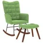 Mecedora con taburete de terciopelo verde claro by , Rocking chairs - Ref: Foro24-4016846, Price: 137,64 €, Discount: %