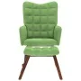 Mecedora con taburete de terciopelo verde claro by , Rocking chairs - Ref: Foro24-4016846, Price: 137,64 €, Discount: %