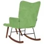 Mecedora con taburete de terciopelo verde claro by , Rocking chairs - Ref: Foro24-4016846, Price: 137,64 €, Discount: %