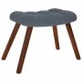 Mecedora con taburete de terciopelo gris oscuro by , Rocking chairs - Ref: Foro24-4016844, Price: 139,39 €, Discount: %