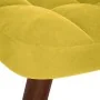 Mecedora con taburete de terciopelo amarillo de , Mecedoras - Ref: Foro24-4016850, Precio: 112,24 €, Descuento: %