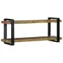 Estante de pared multicolor de madera maciza reciclada by , CD and DVD storage - Ref: Foro24-4017489, Price: 102,41 €, Discou...