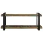 Estante de pared multicolor de madera maciza reciclada by , CD and DVD storage - Ref: Foro24-4017489, Price: 102,41 €, Discou...