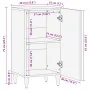 Aparador 40x33x75 cm madera maciza mango von , Sideboards - Ref: Foro24-4017816, Preis: 77,27 €, Rabatt: %