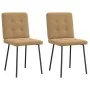 Sillas de comedor 2 unidades terciopelo marrón by , dining chairs - Ref: Foro24-4101065, Price: 82,04 €, Discount: %
