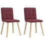 Sillas de comedor 2 unidades tela rojo tinto by , dining chairs - Ref: Foro24-4101071, Price: 100,58 €, Discount: %
