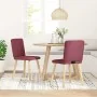 Sillas de comedor 2 unidades tela rojo tinto by , dining chairs - Ref: Foro24-4101071, Price: 100,58 €, Discount: %