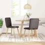 Sillas de comedor 2 unidades tela marrón oscuro von , Essstühle - Ref: Foro24-4101224, Preis: 104,31 €, Rabatt: %