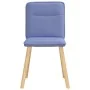 Sillas de comedor 2 uds tela azul jeans de , Sillas de comedor - Ref: Foro24-4101230, Precio: 104,31 €, Descuento: %