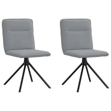 Sillas de comedor giratorias 2 unidades tela gris claro by , dining chairs - Ref: Foro24-4101232, Price: 104,25 €, Discount: %