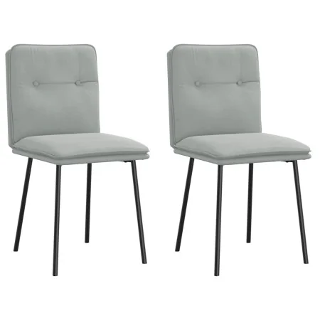 Sillas de comedor 2 unidades terciopelo gris claro von , Essstühle - Ref: Foro24-4101309, Preis: 88,71 €, Rabatt: %
