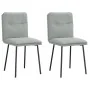 Sillas de comedor 2 unidades terciopelo gris claro von , Essstühle - Ref: Foro24-4101309, Preis: 88,71 €, Rabatt: %