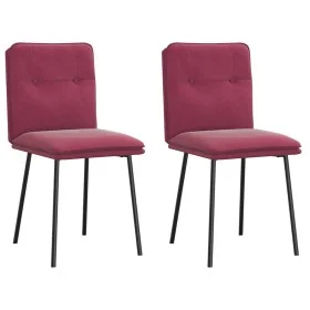 Sillas de comedor 2 unidades terciopelo rojo tinto von , Essstühle - Ref: Foro24-4101314, Preis: 87,82 €, Rabatt: %