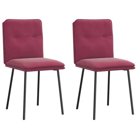 Sillas de comedor 2 unidades terciopelo rojo tinto von , Essstühle - Ref: Foro24-4101314, Preis: 87,82 €, Rabatt: %