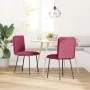 Sillas de comedor 2 unidades terciopelo rojo tinto von , Essstühle - Ref: Foro24-4101314, Preis: 87,82 €, Rabatt: %