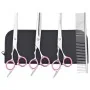 Set de tijeras de peluquería canina 4 piezas acero inoxidable de , Cortapelos para mascotas - Ref: Foro24-4101328, Precio: 22...