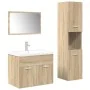 Juego de muebles de baño 4 pzas contrachapada roble Sonoma by , Bathroom furniture - Ref: Foro24-3325024, Price: 242,94 €, Di...