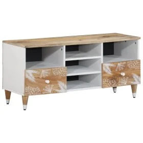 Mueble de TV madera maciza de mango 100x33,5x46 cm by , CD and DVD storage - Ref: Foro24-4018682, Price: 84,05 €, Discount: %