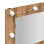 Mueble con espejo y LED roble artesanal 90x31,5x62 cm by , bathroom vanities - Ref: Foro24-857006, Price: 79,01 €, Discount: %