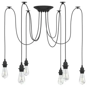 Lámpara colgante con 6 portalámparas E27 metal negro by , Lamps - Ref: Foro24-4103455, Price: 42,98 €, Discount: %