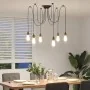 Lámpara colgante con 6 portalámparas E27 metal negro von , Lampen - Ref: Foro24-4103455, Preis: 42,98 €, Rabatt: %