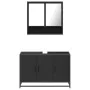 Juego de muebles de baño 2 pzas madera contrachapada negro by , Bathroom furniture - Ref: Foro24-3300920, Price: 165,96 €, Di...