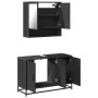Juego de muebles de baño 2 pzas madera contrachapada negro by , Bathroom furniture - Ref: Foro24-3300920, Price: 165,96 €, Di...
